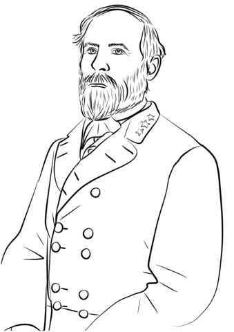 Robert E. Lee Coloring Page